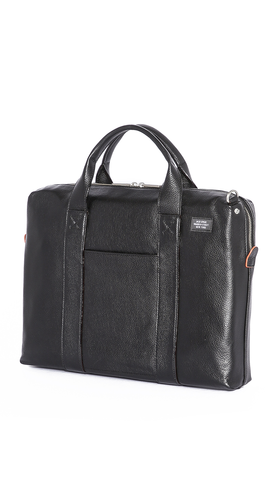 Lyst Jack Spade Mason Leather Davis Briefcase in Black for Men