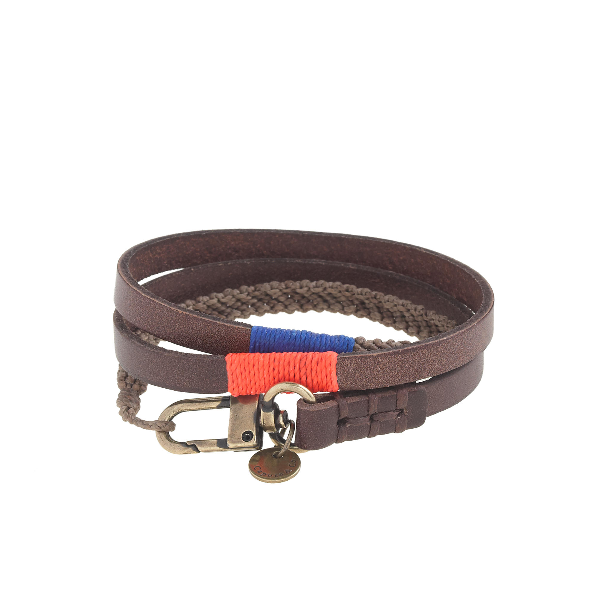 Lyst J Crew Ca Co Triple Wrap Leather And Waxed Cord Gallery