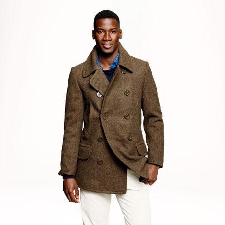 J.crew Dock Peacoat in Green for Men (dried olive) | Lyst
