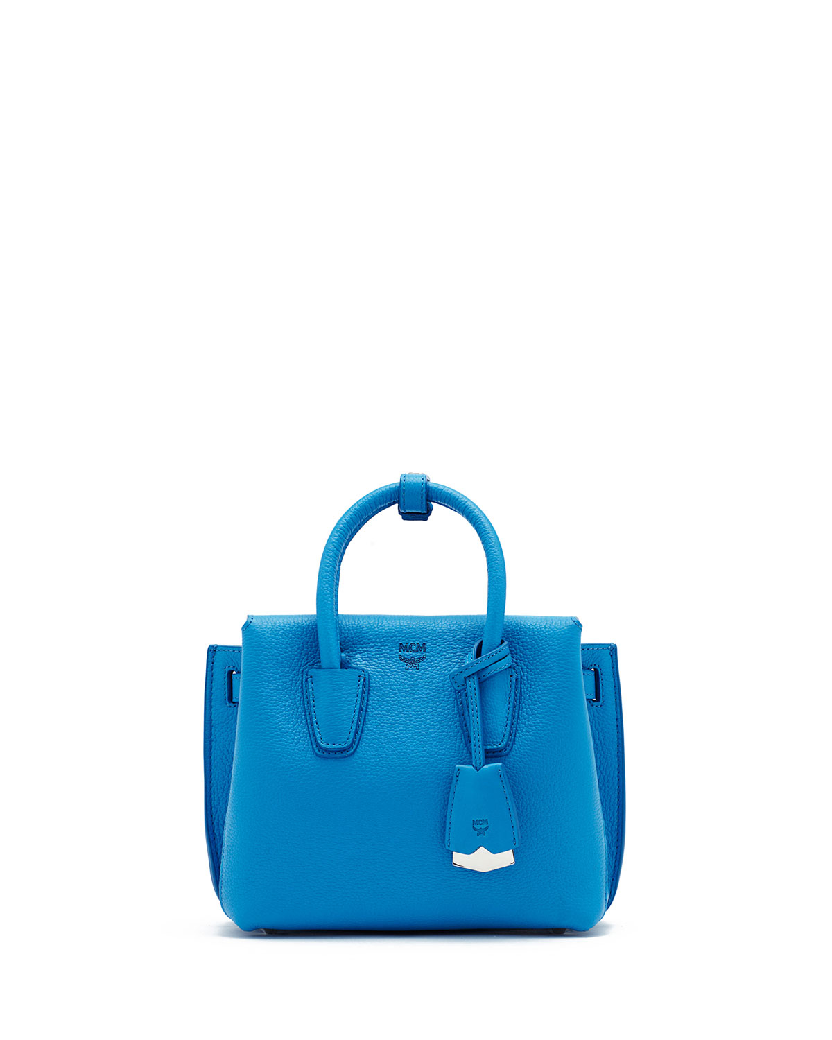 MCM Milla Mini Tote Bag in Blue - Lyst