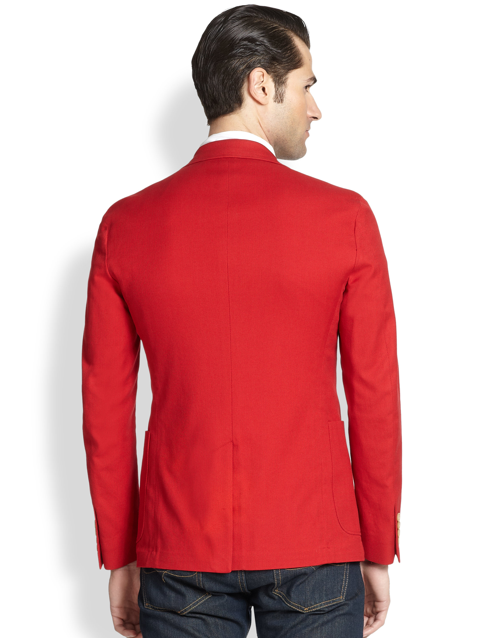 Polo Ralph Lauren Yale Sport Coat in Red for Men | Lyst