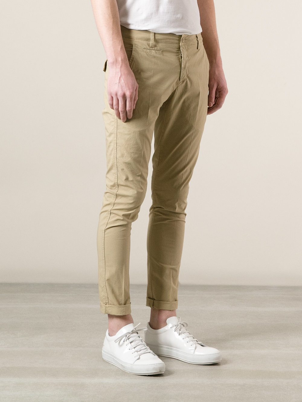 skinny beige chinos