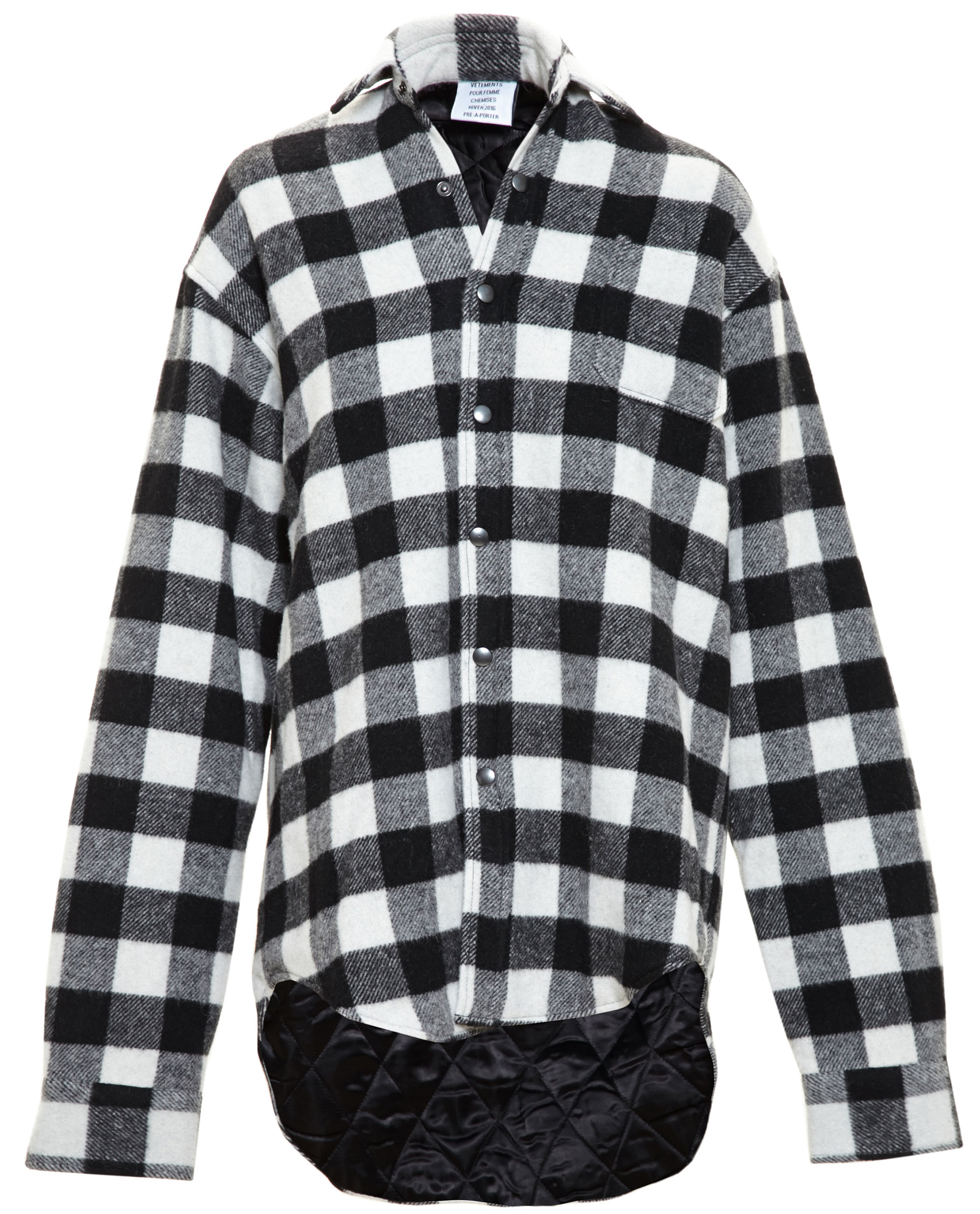 black and white checked shirts