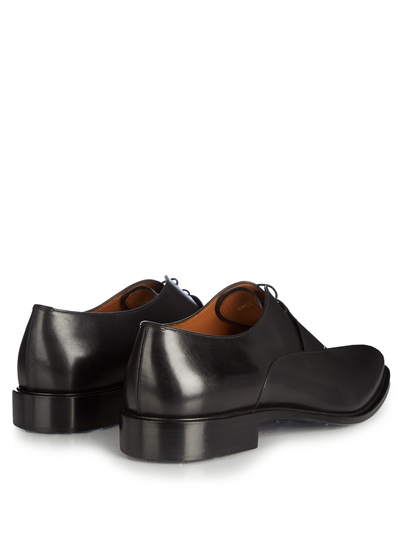 Lyst Givenchy Leather Derby Shoes in Black for Men