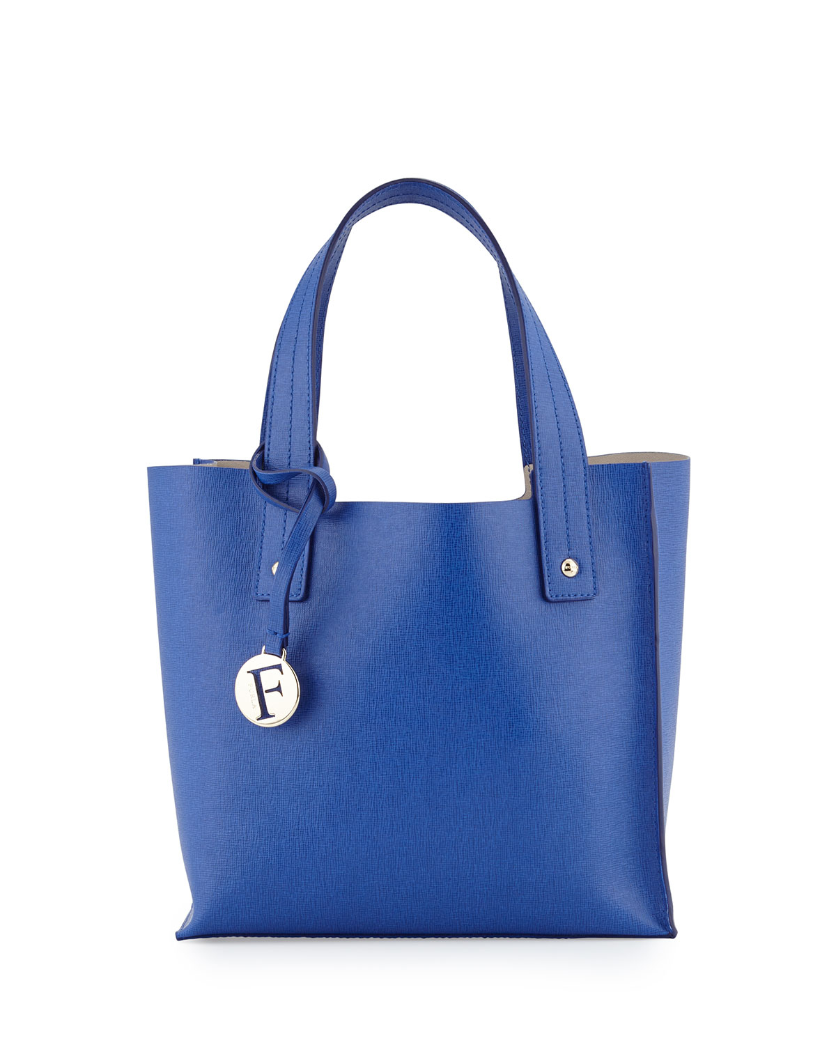 Furla Musa Small Leather Tote Bag in Blue - Lyst