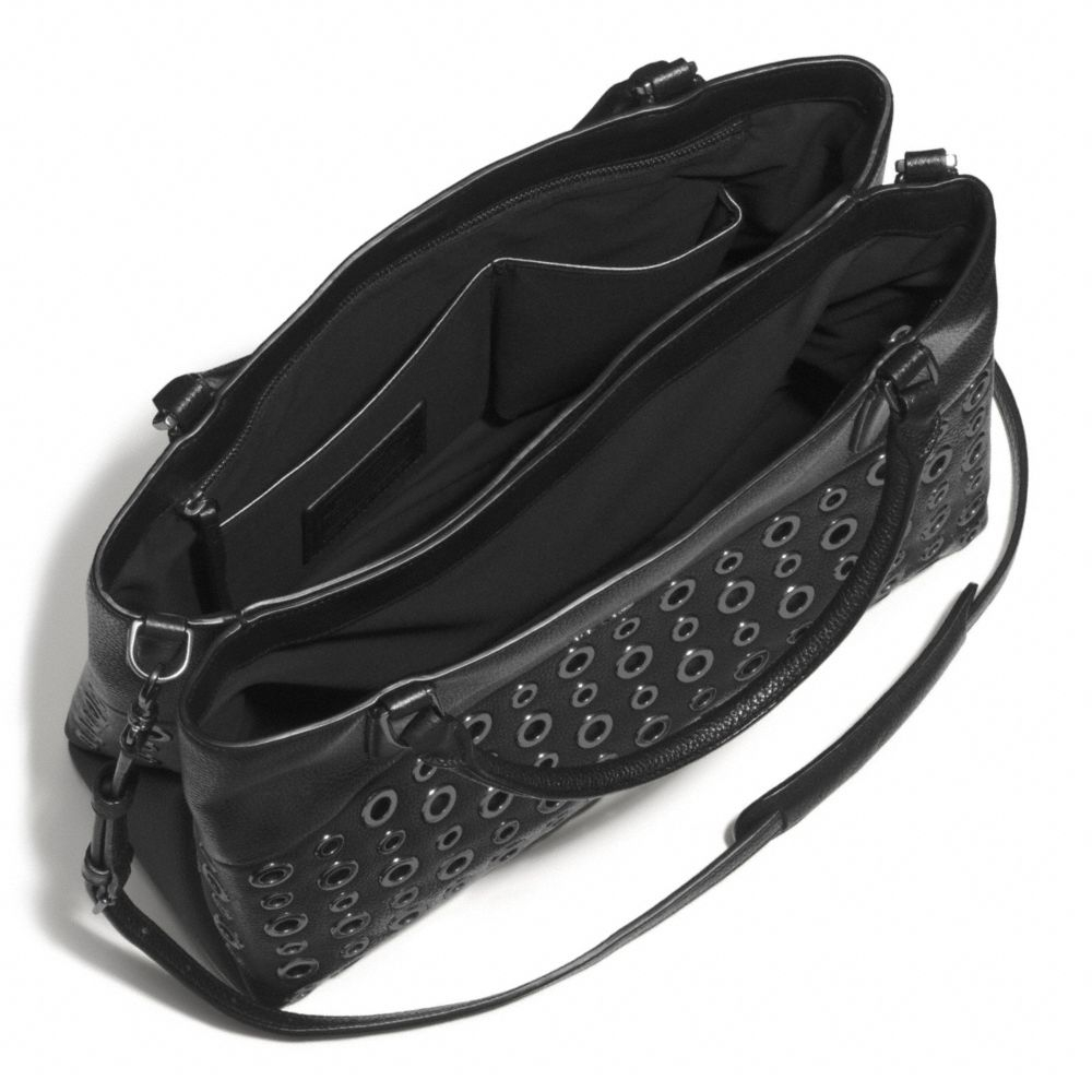 COACH The Grommets Soft Borough Bag in Pebbled Leather in Antique