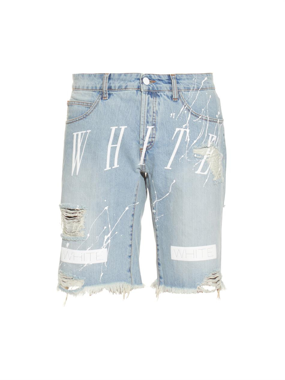 Off White Jean Shorts on Sale, 60% OFF | www.aironeeditore.it