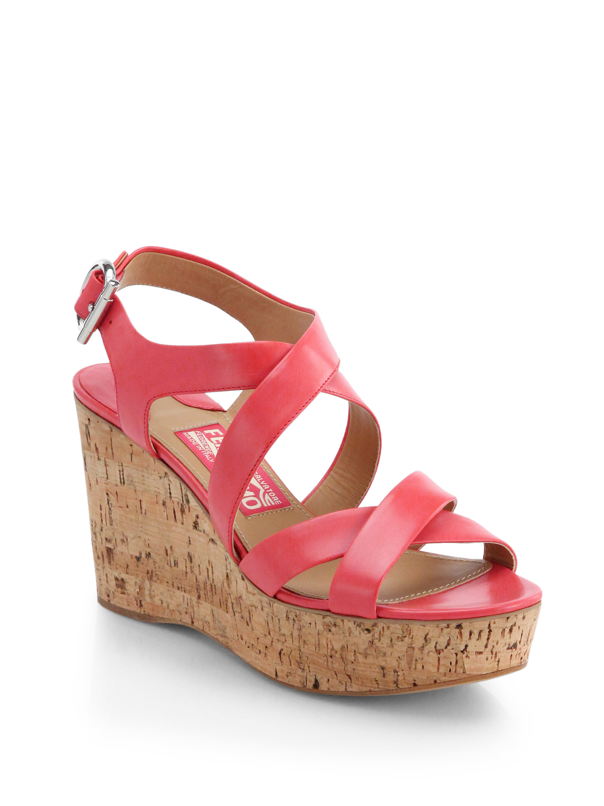 ferragamo cork wedge