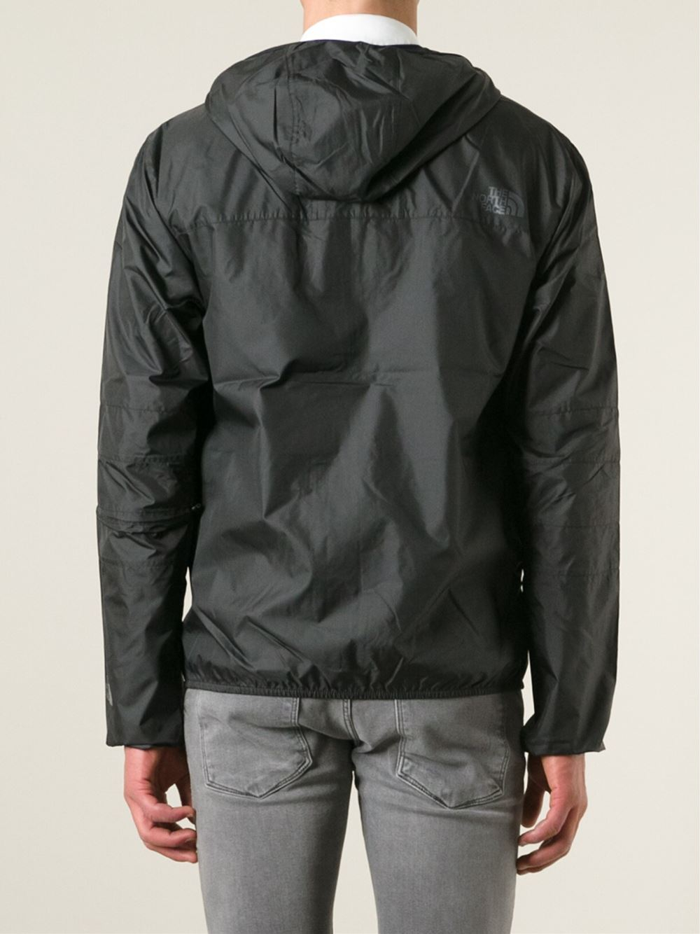 The North Face Hooded Windbreaker Jacket in Black for Men Lyst