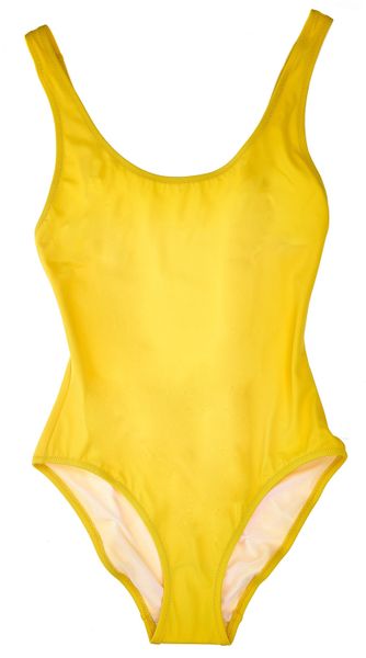 Lisa Perry + Solid & Striped Bathing Suit in Yellow | Lyst