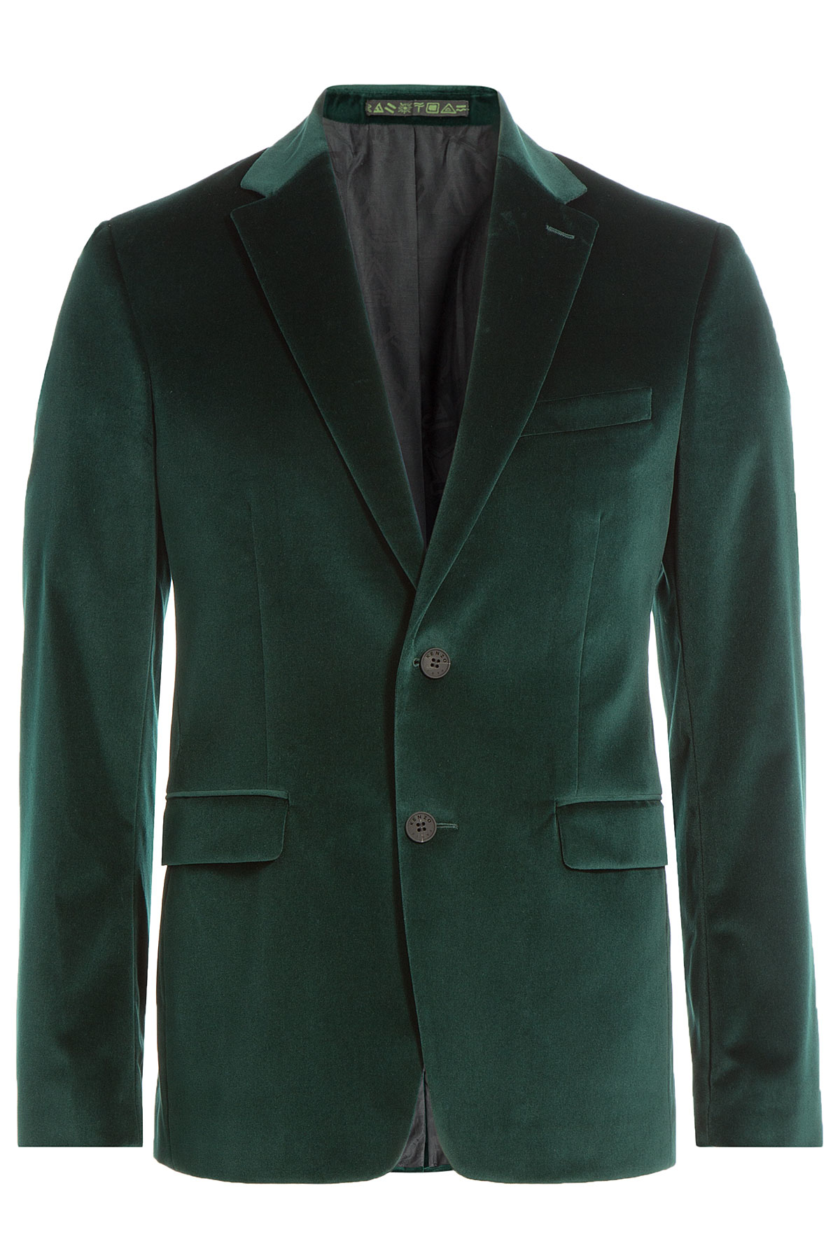 Lyst - Kenzo Velvet Blazer in Green for Men
