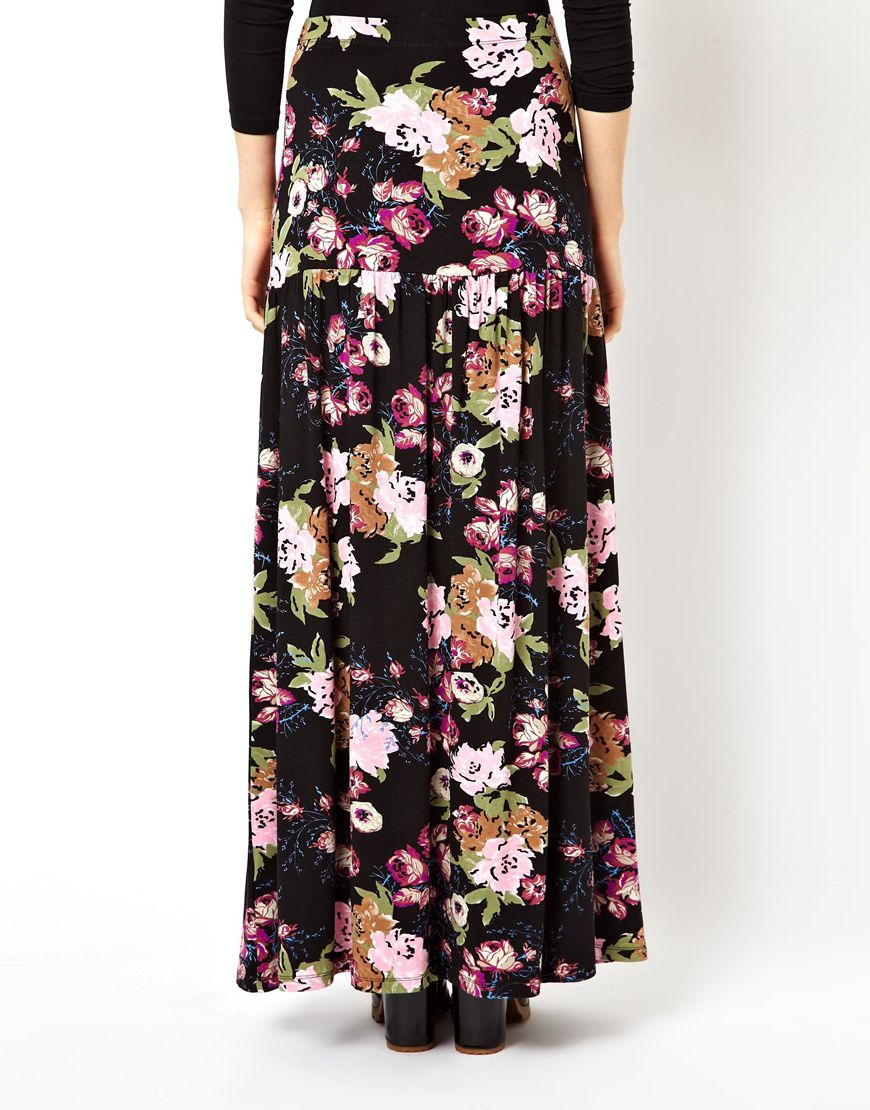ASOS Maxi Skirt With Dropped Waist In 