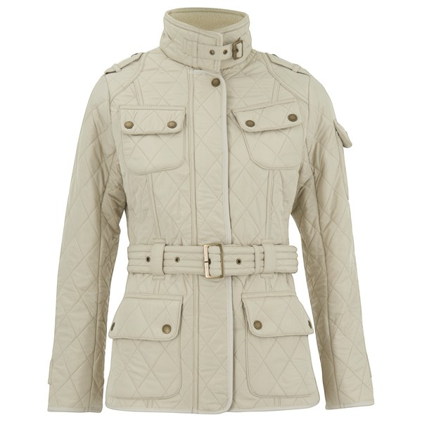 Barbour Fleece Women's Tourer International Polarquilt Coat in Cream  (Natural) - Lyst