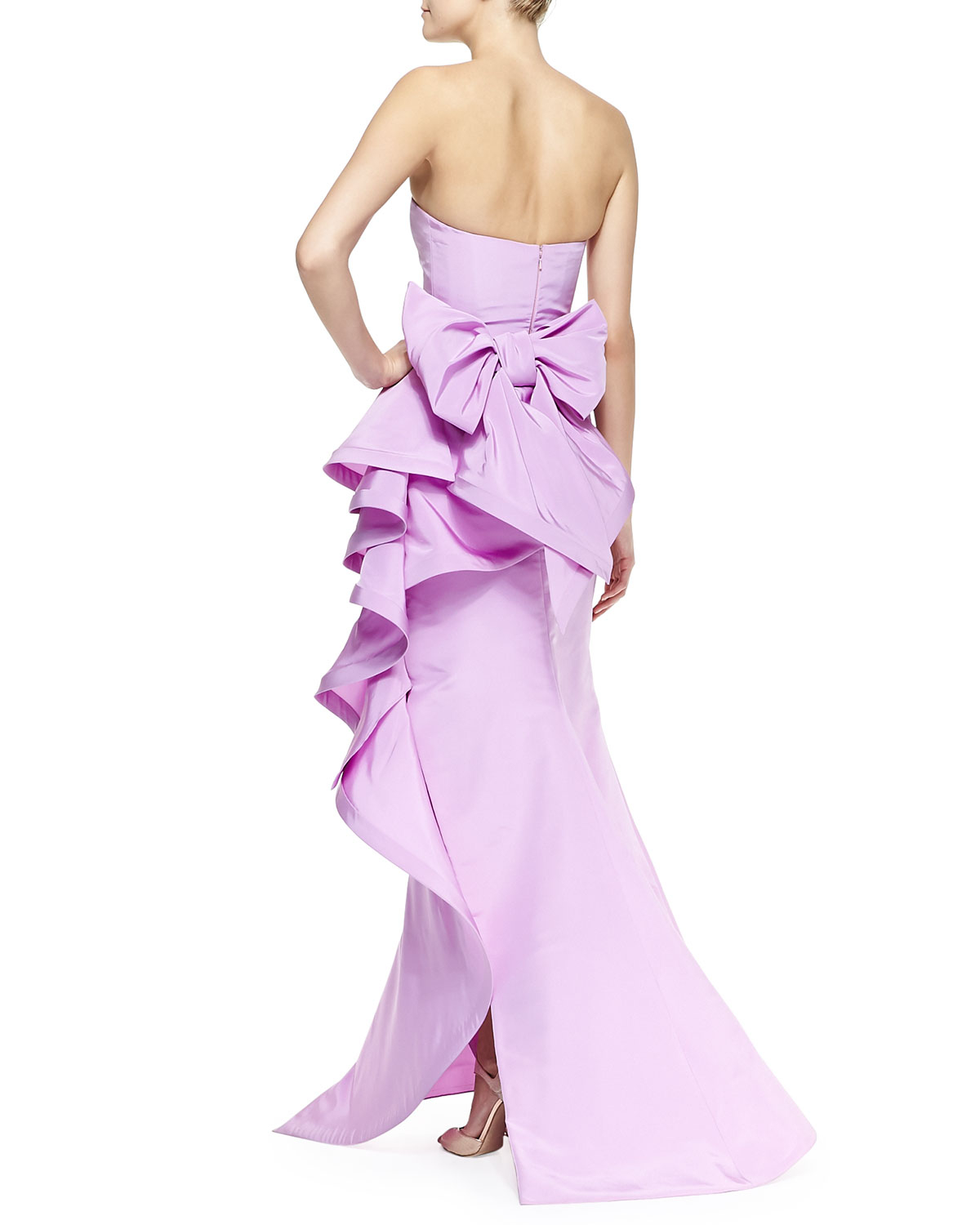 oscar de la renta purple dress