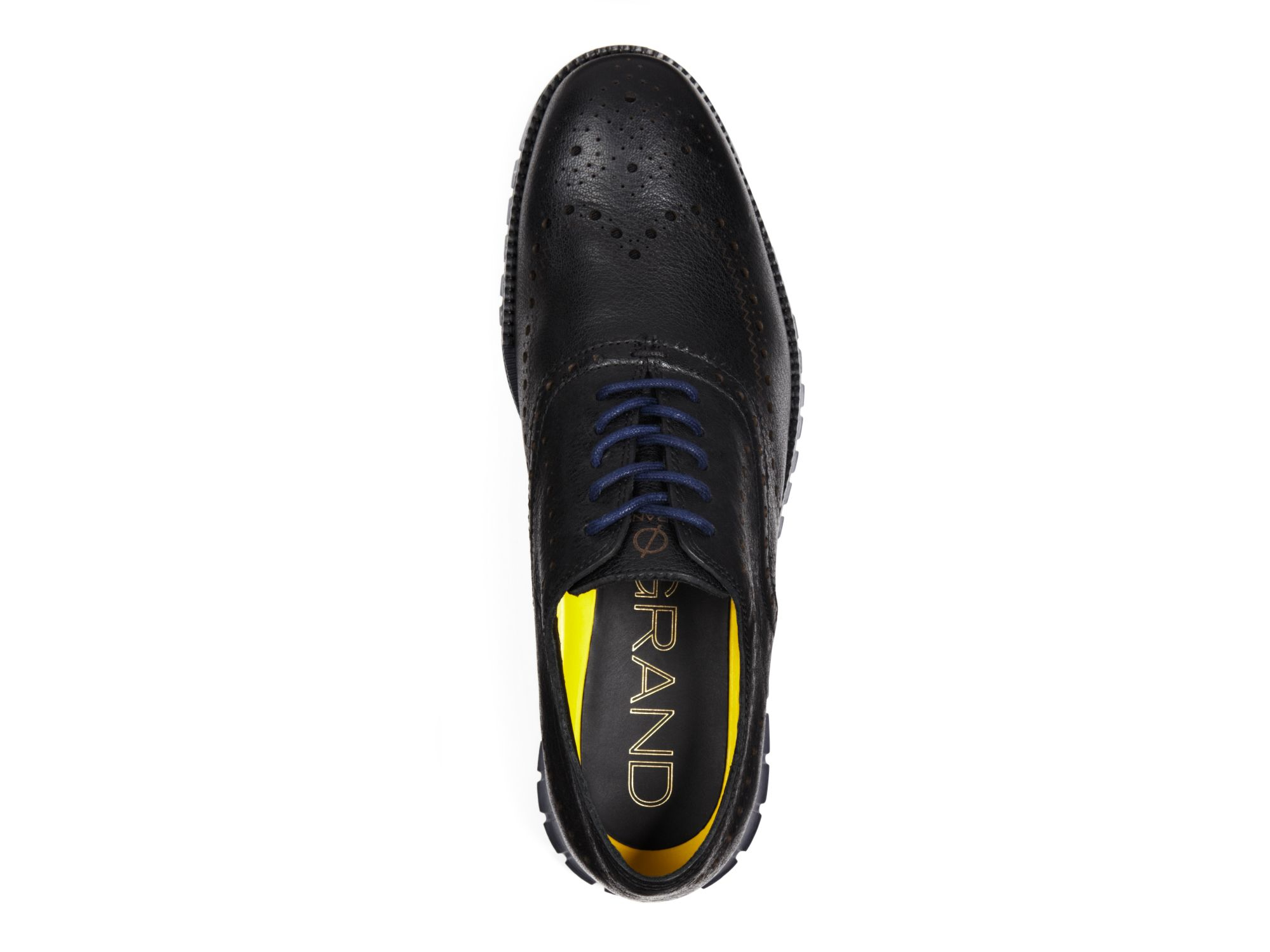 cole haan zerogrand wingtip black