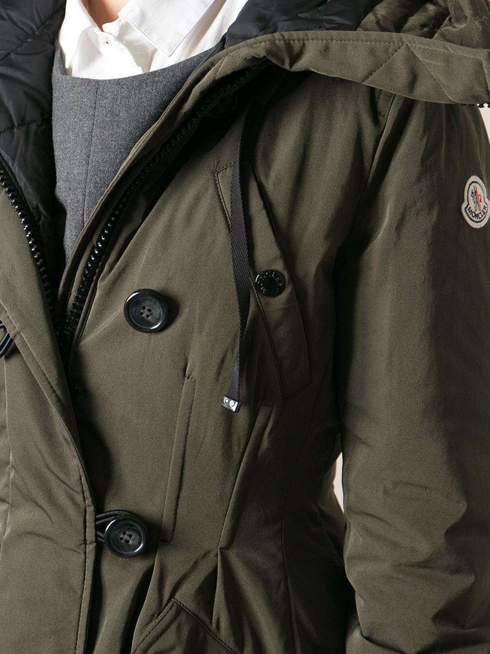 Moncler Arrious Parka in Green | Lyst