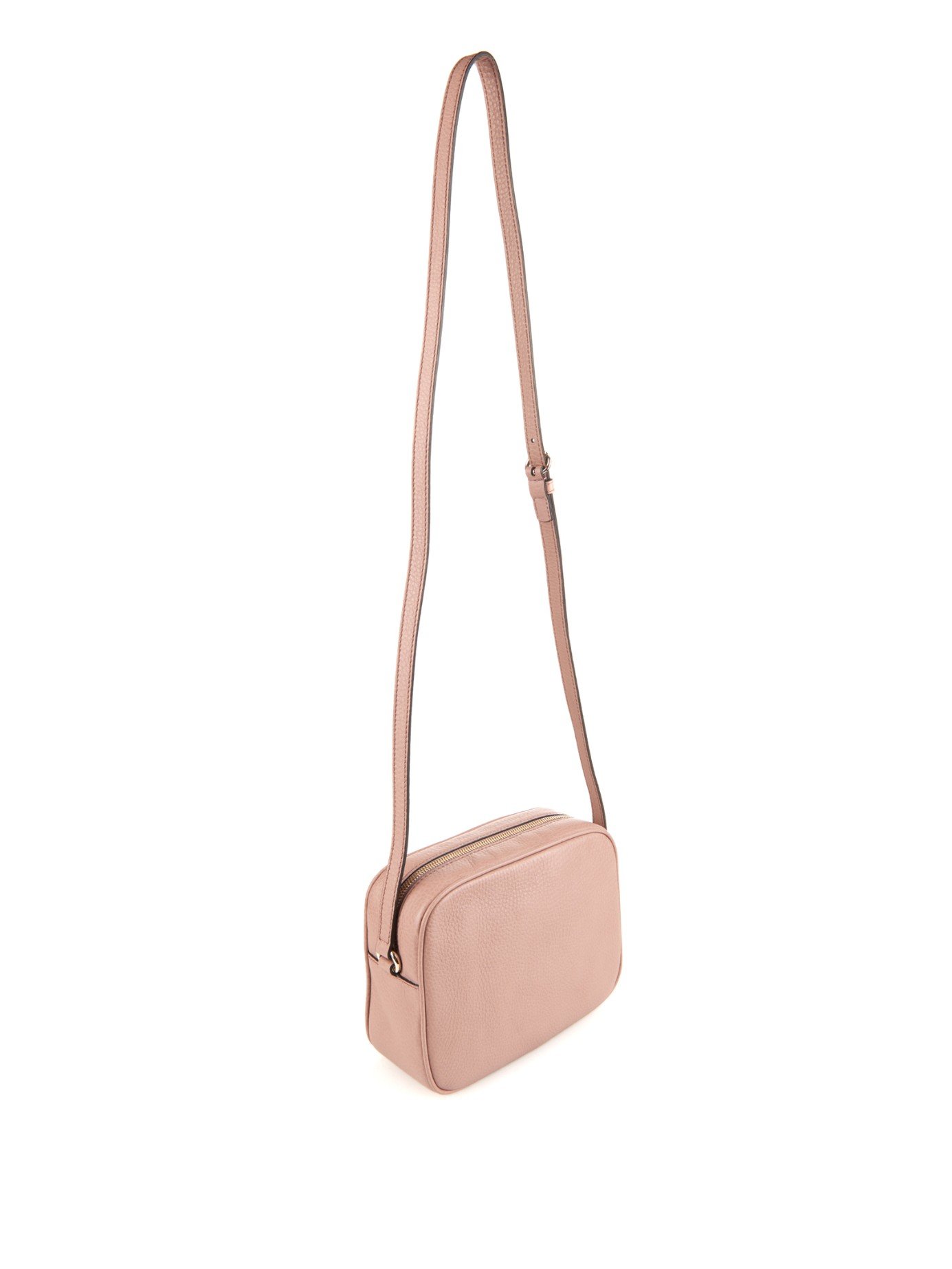 Gucci Soho Leather Cross-Body Bag in Pink | Lyst
