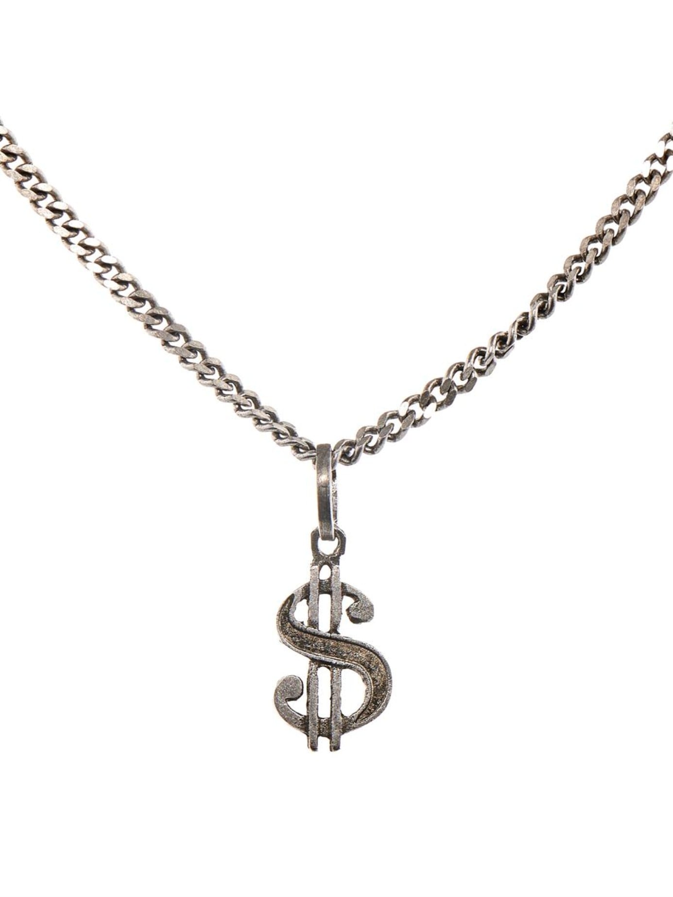 Saint Laurent Dollar Sign Necklace in 