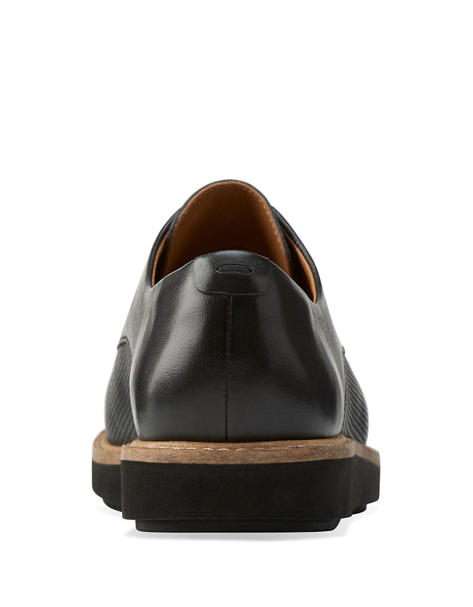 clarks platform oxfords