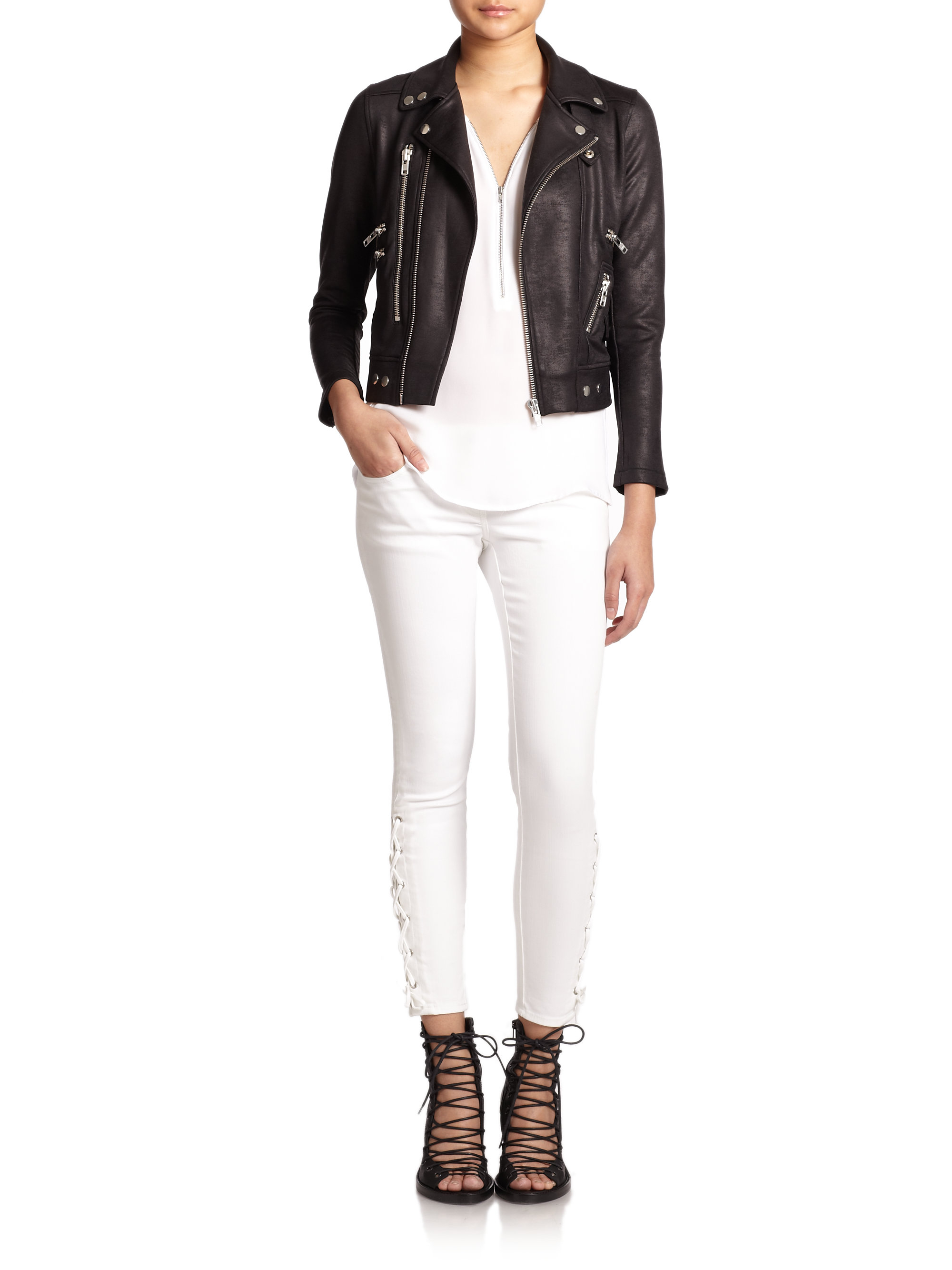 kooples leather jacket womens
