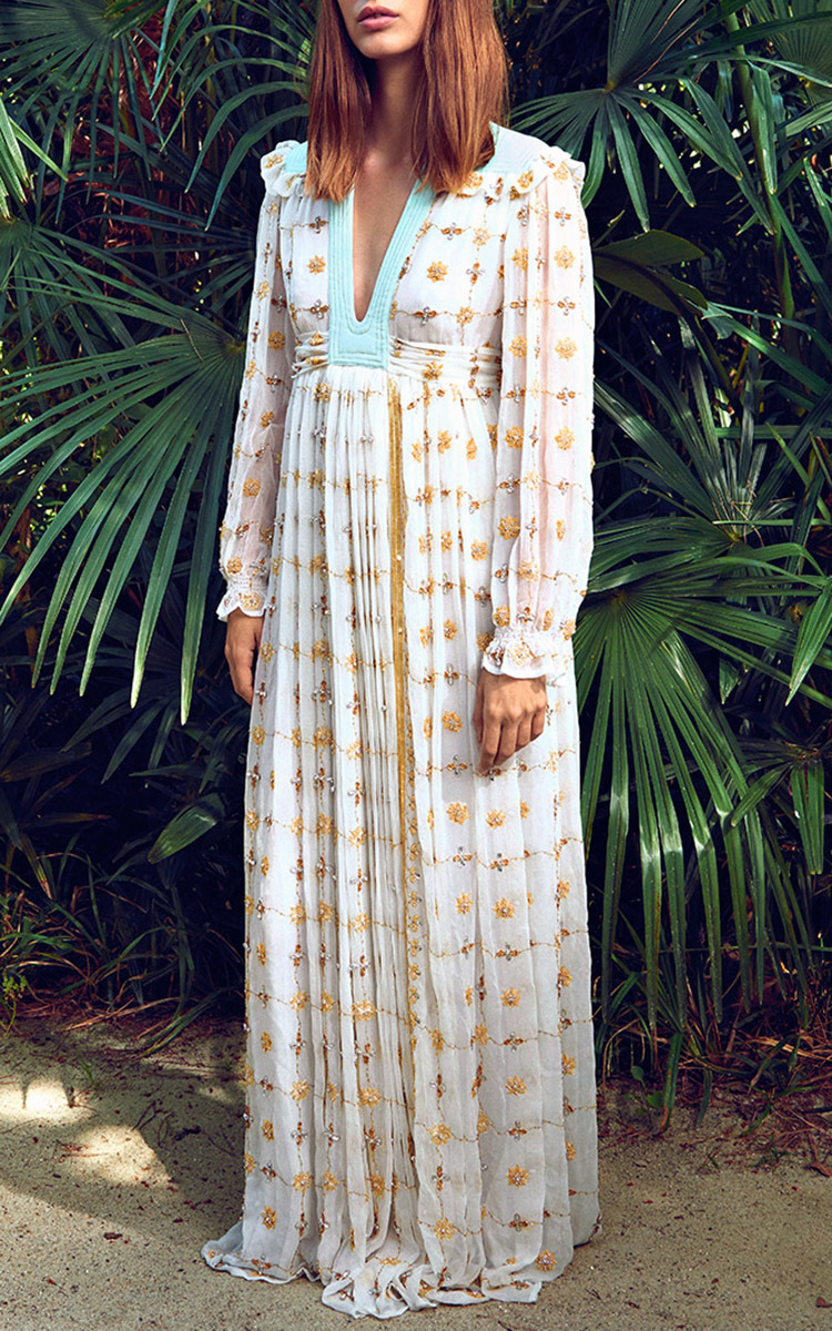 empire waist dress white