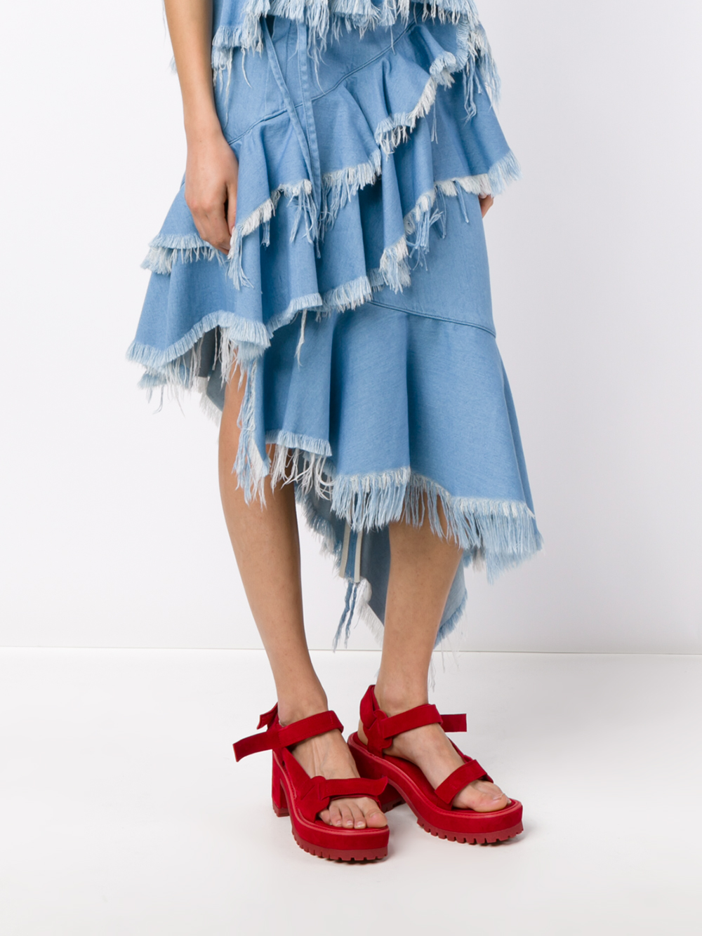 marques almeida denim skirt