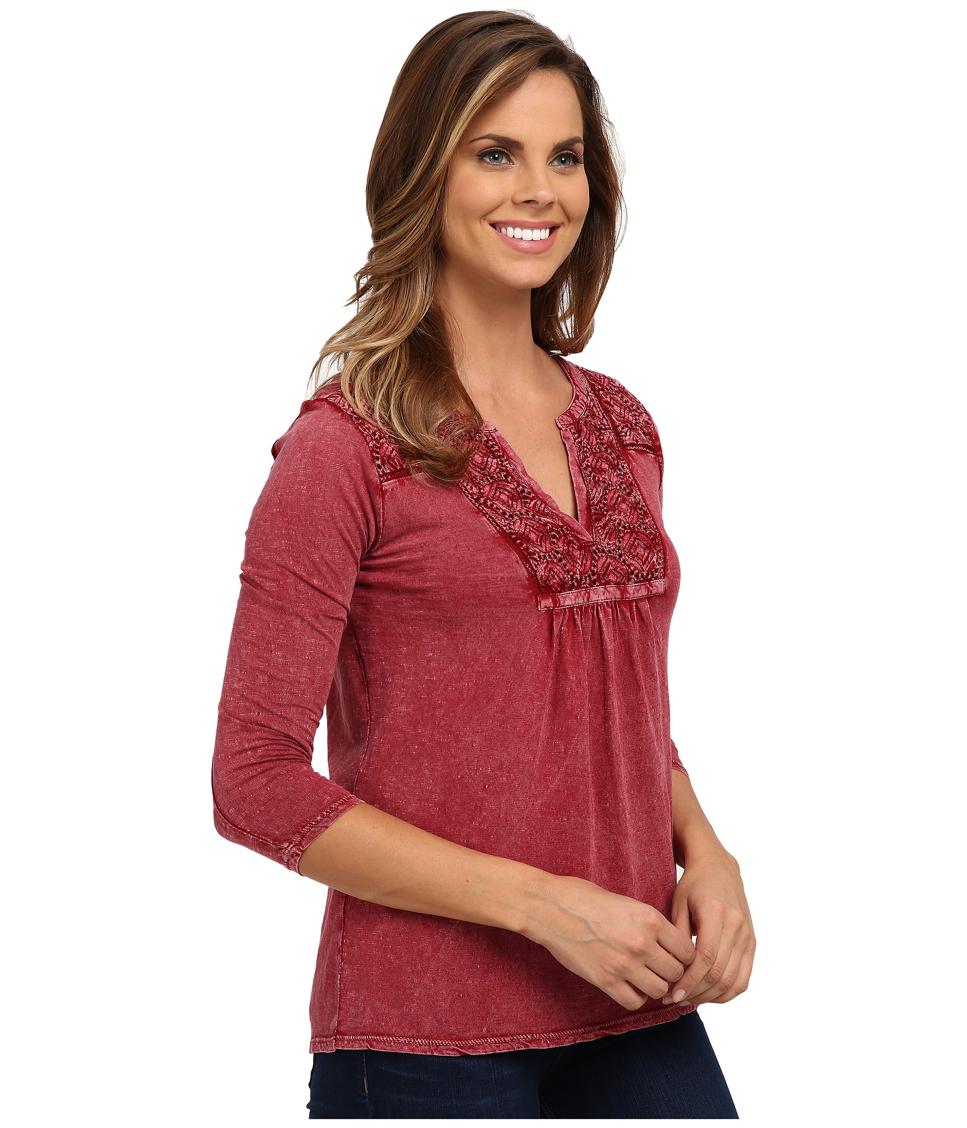 lucky brand lace top