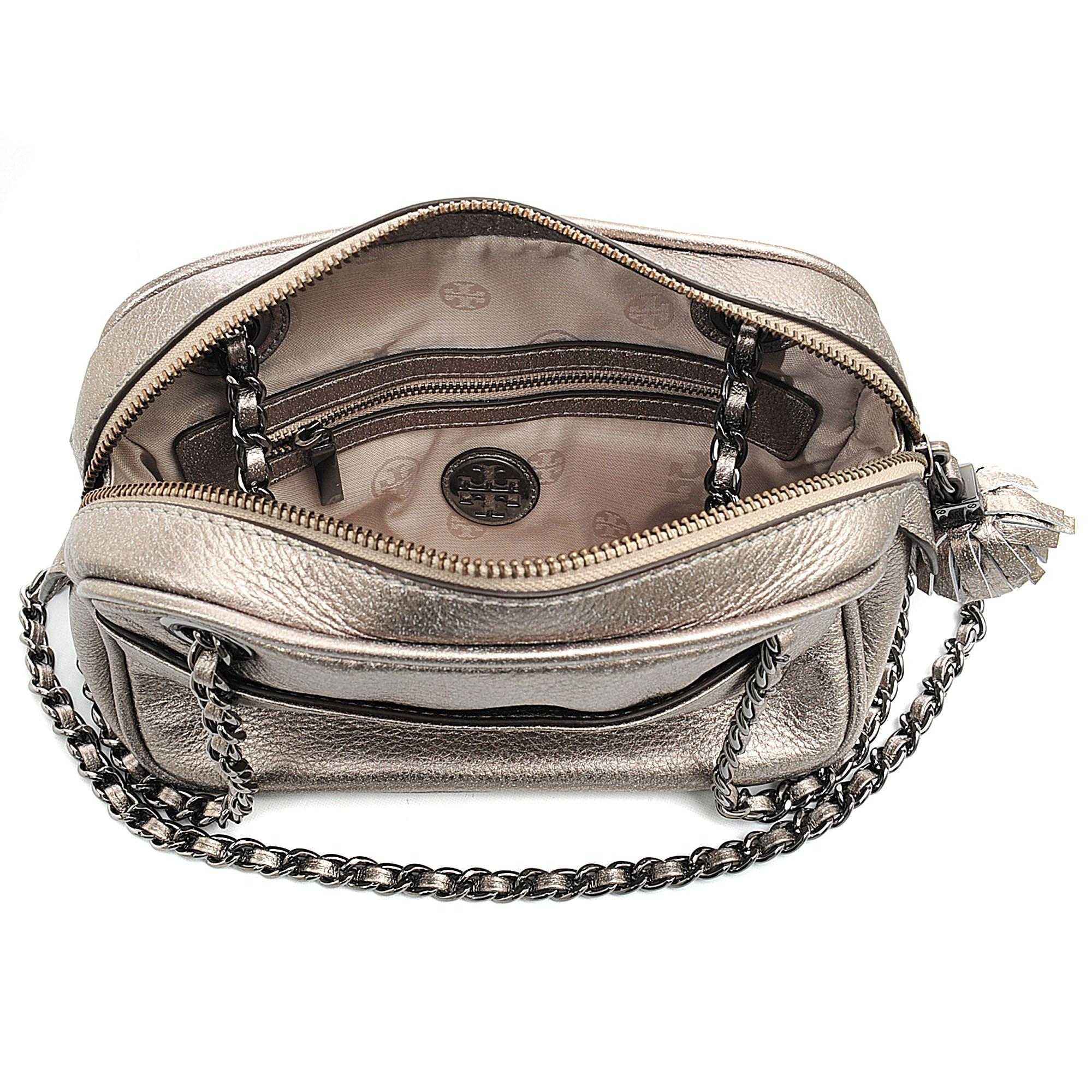 Tory Burch Thea Crossbody Chain Bag in Grey Lyst