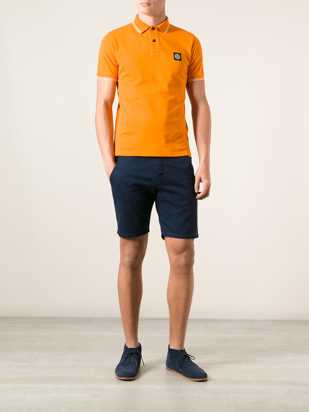 stone island polo shirt yellow
