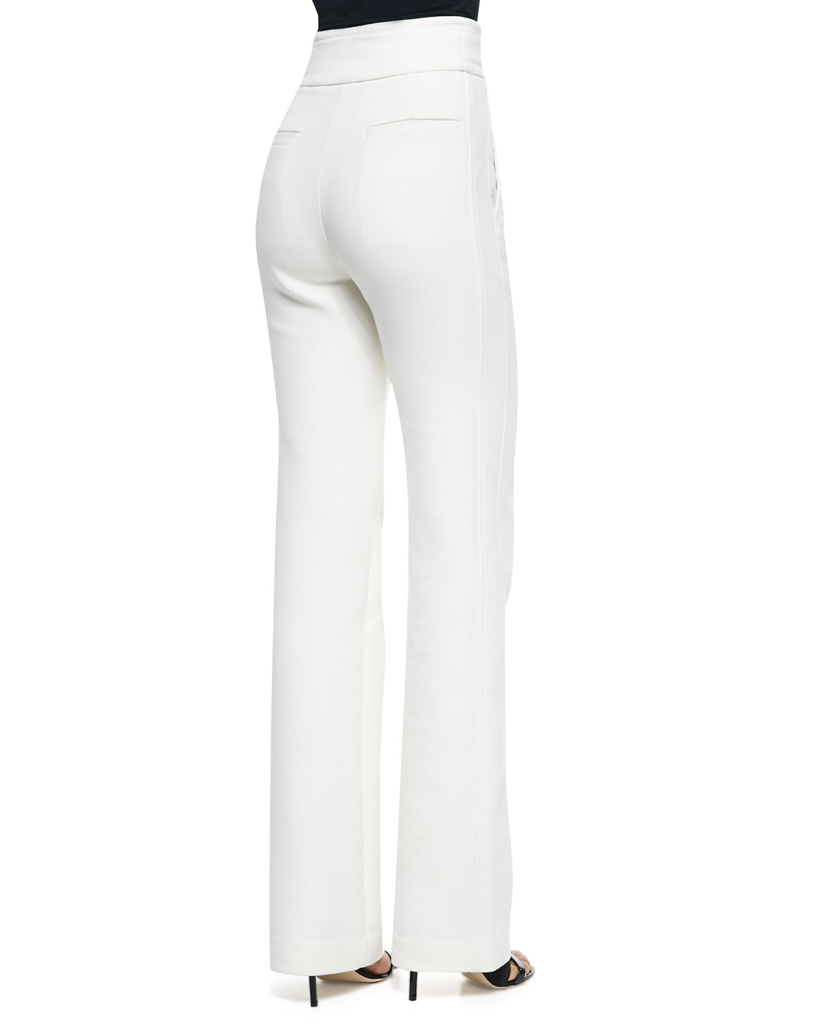 straight leg high waisted pants