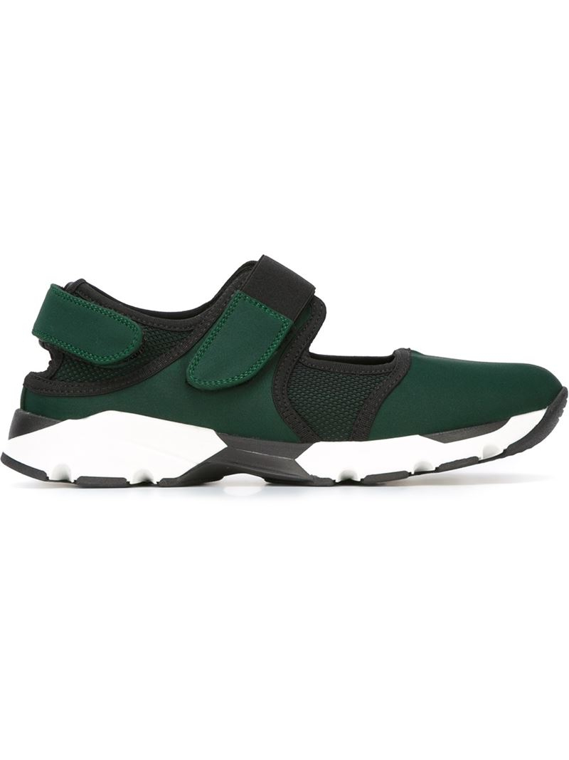 Lyst - Marni Velcro Fastening Sneakers in Green