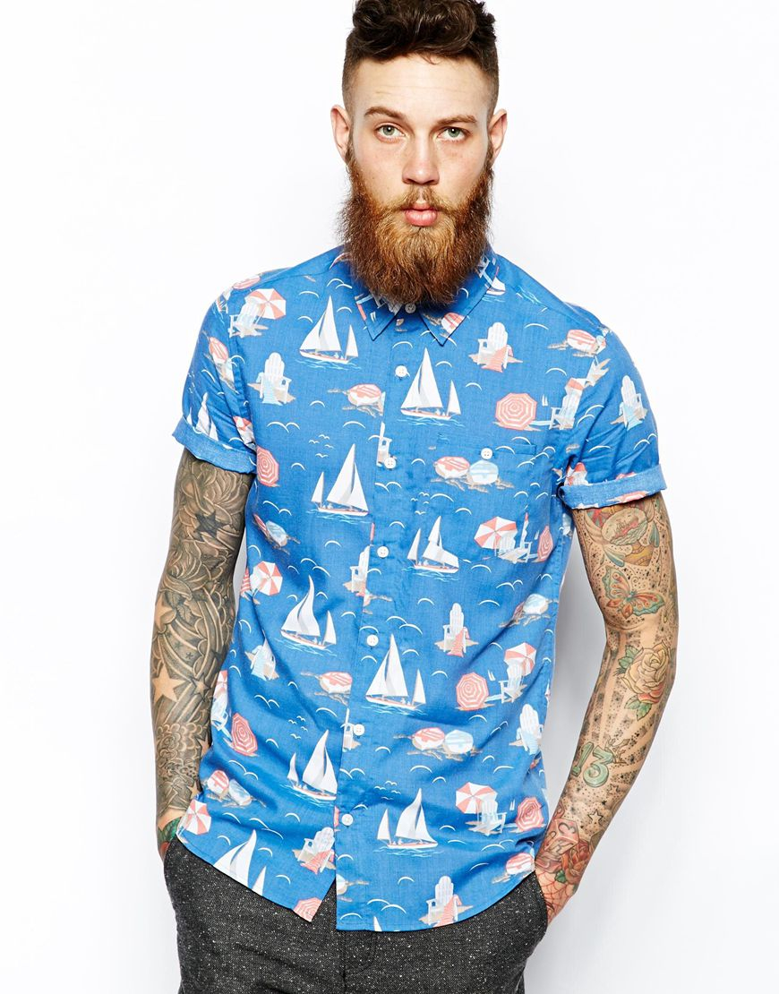 asos mens hawaiian shirt
