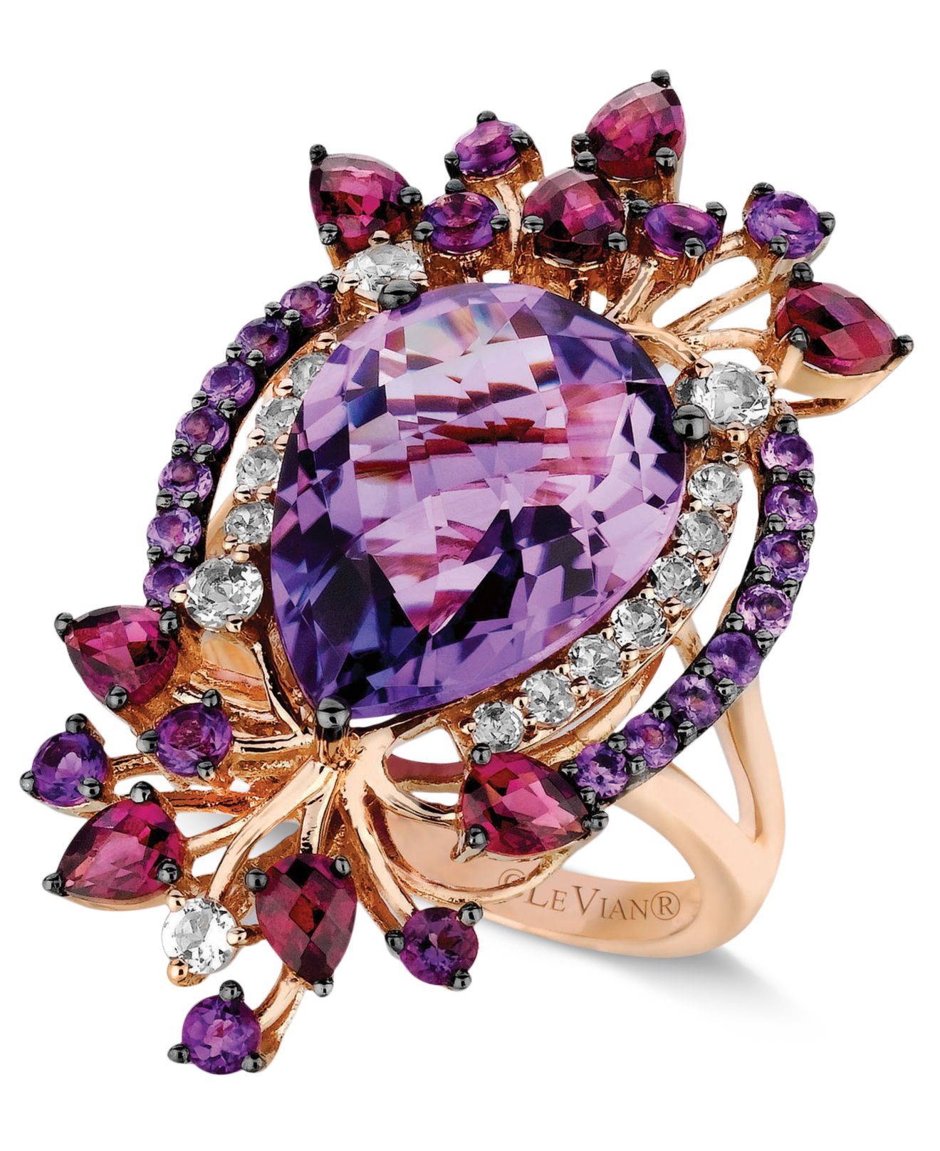 Lyst Le Vian Crazy Collection Multistone Ring In 14k Strawberry Rose Gold (8 Ct. T.w.) in Pink