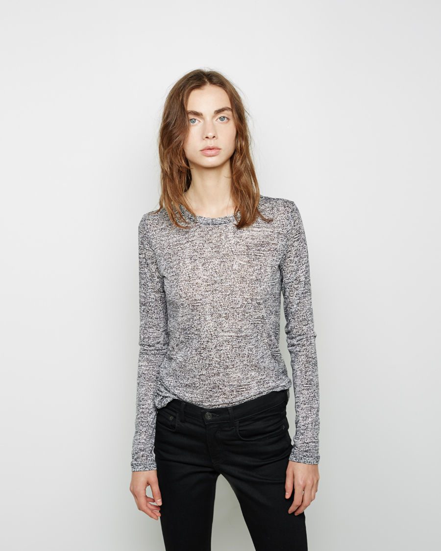 long sleeve tissue tee