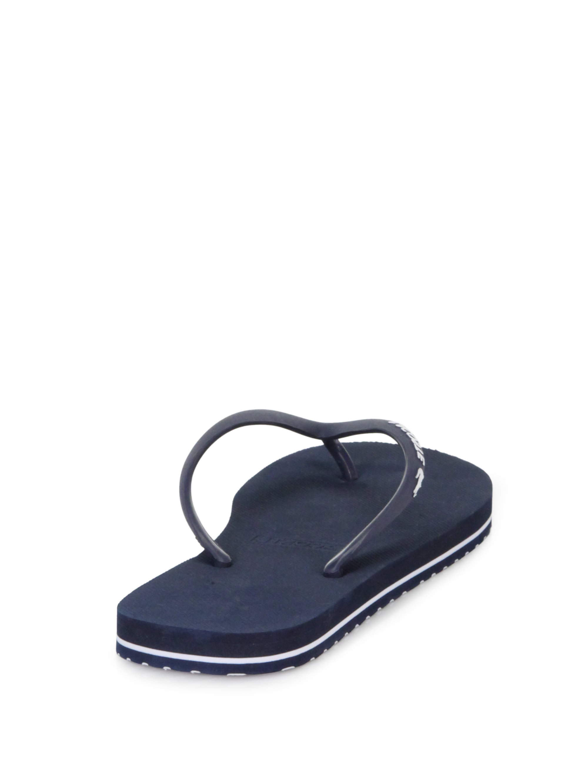 Lacoste Thong Flip Flops in Red for Men - Lyst