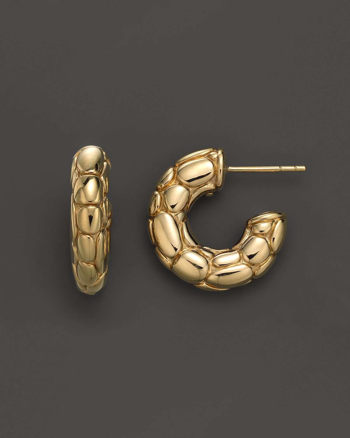 Lyst John Hardy Kali 18k Yellow Gold Small Hoop Earrings In Metallic Gallery