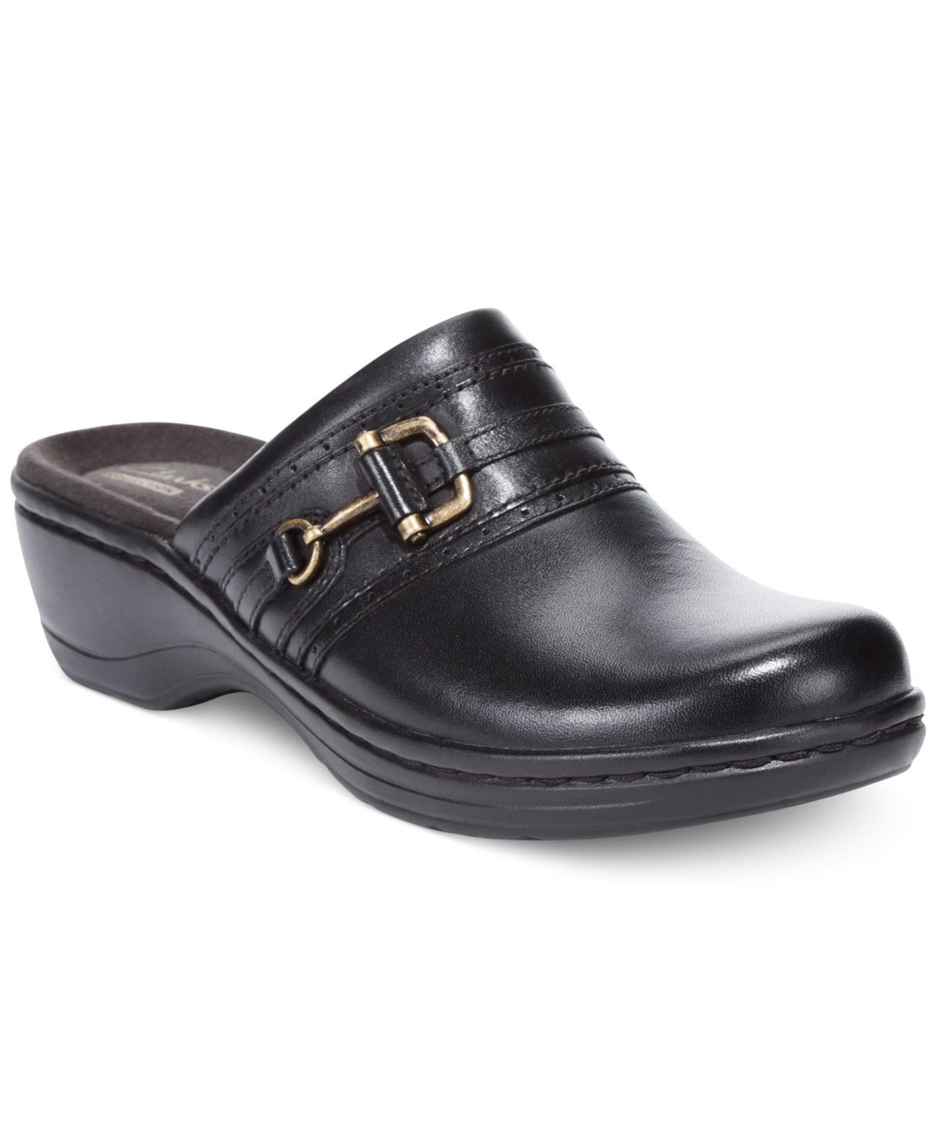 Clarks Collections Womens Hayla Merle Clogs in Black Lyst