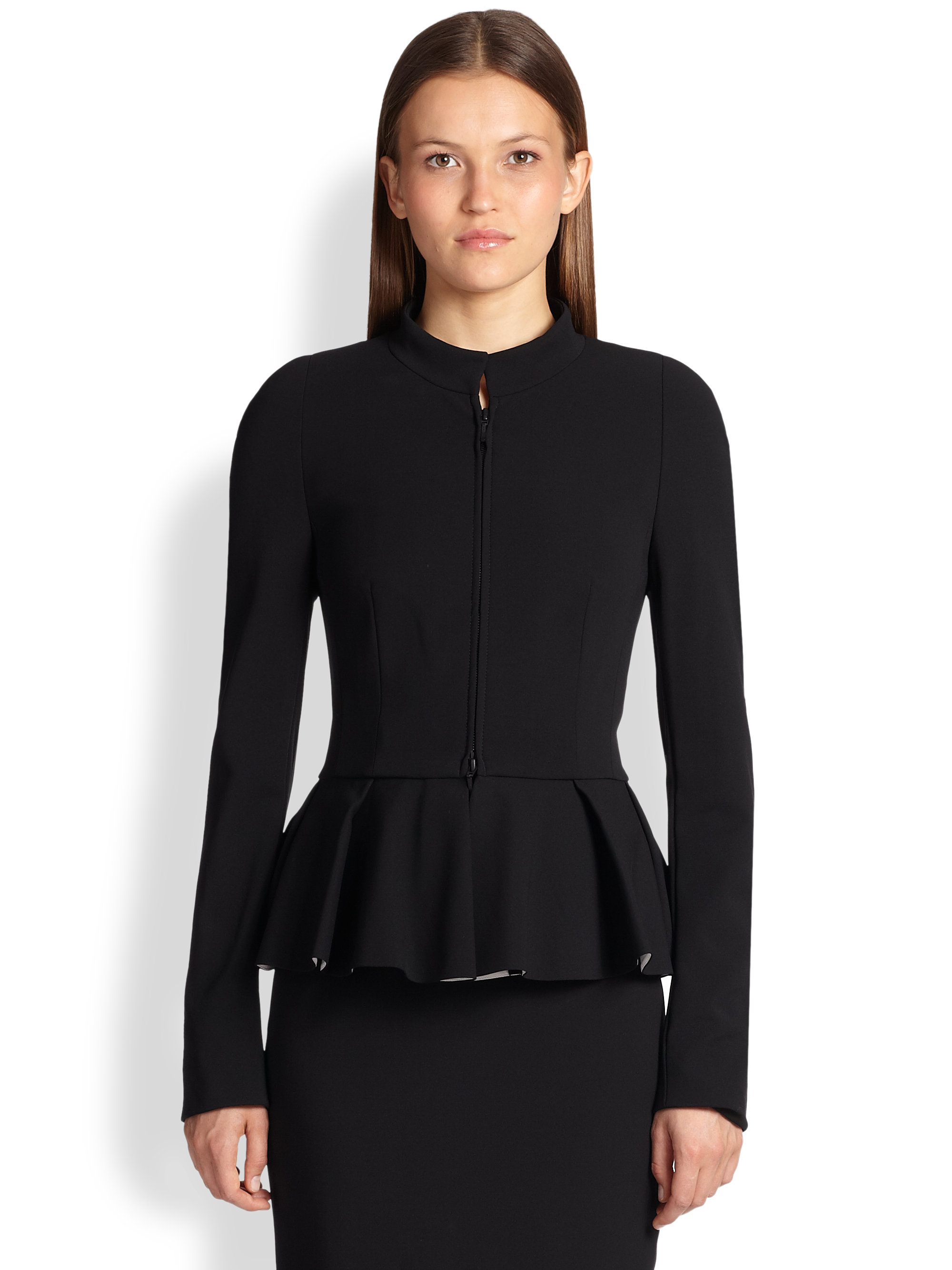 scuba peplum top