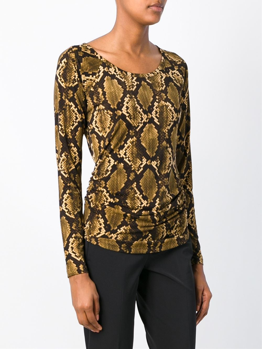 michael kors snakeskin top