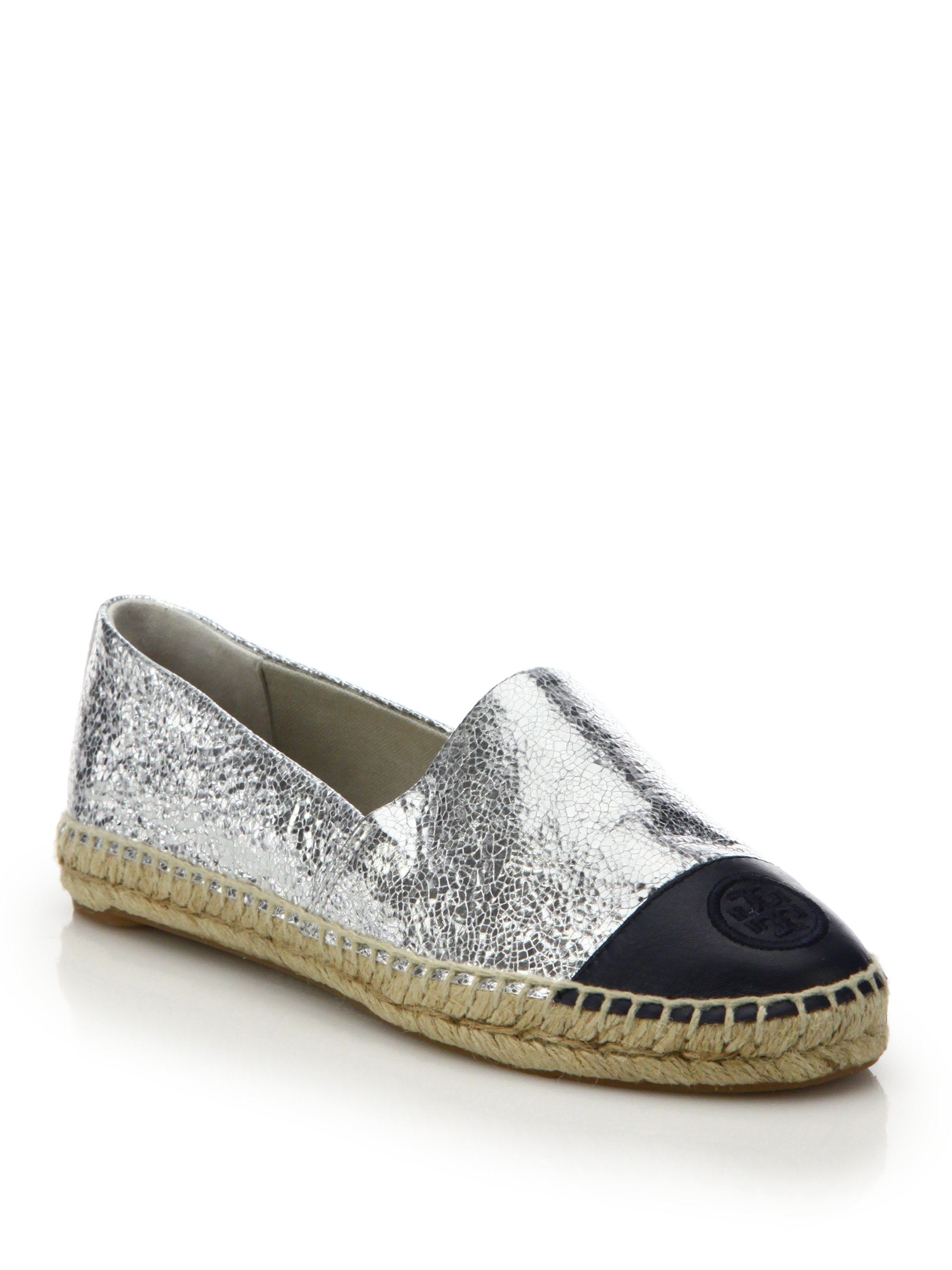 tory burch silver shoes