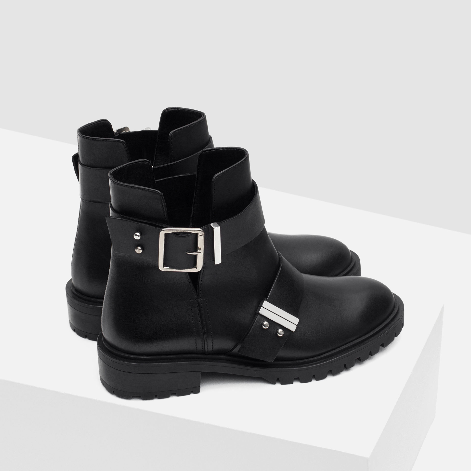 zara biker boots for women