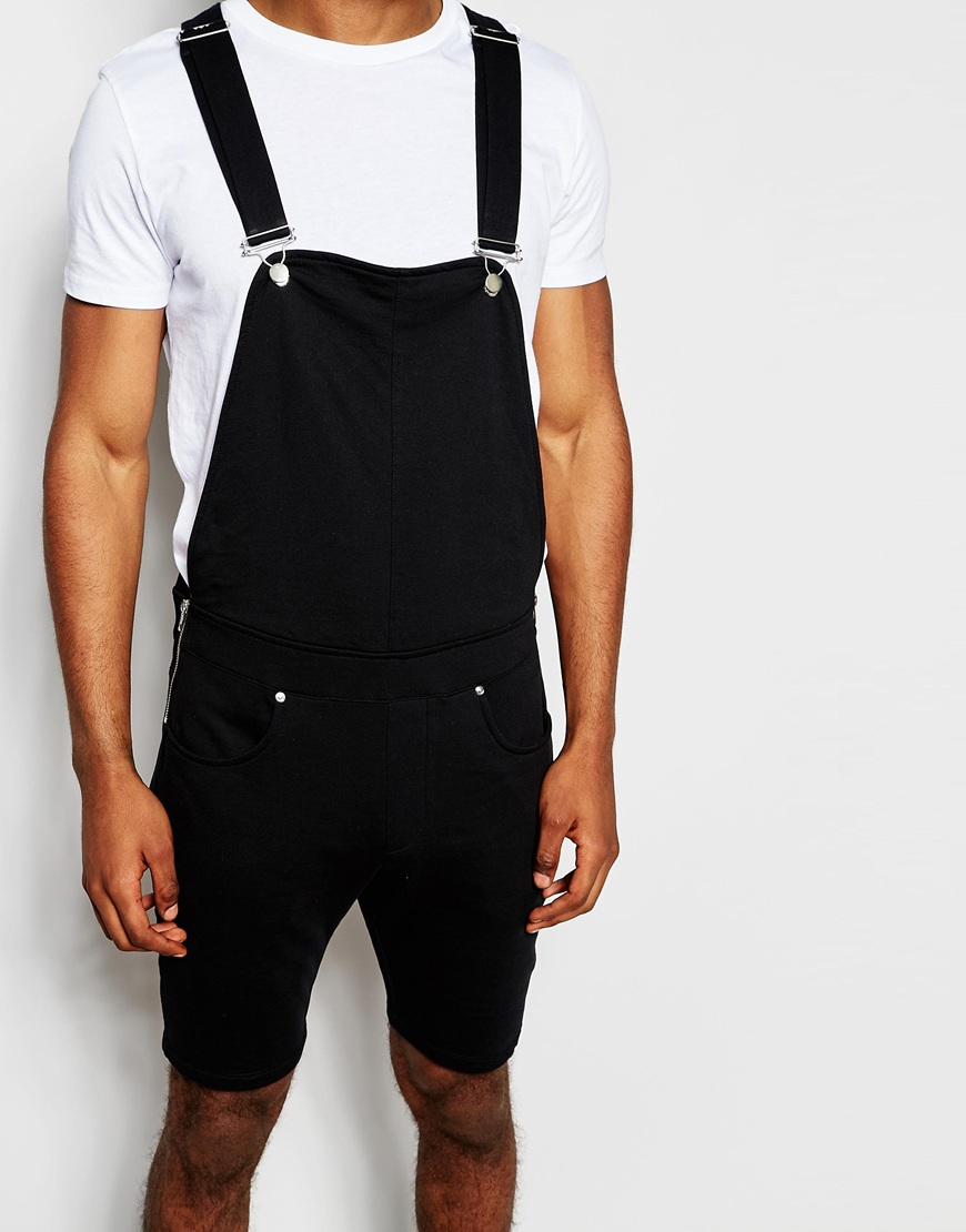 Lyst - Asos Jersey Overalls In Black in Black for Men