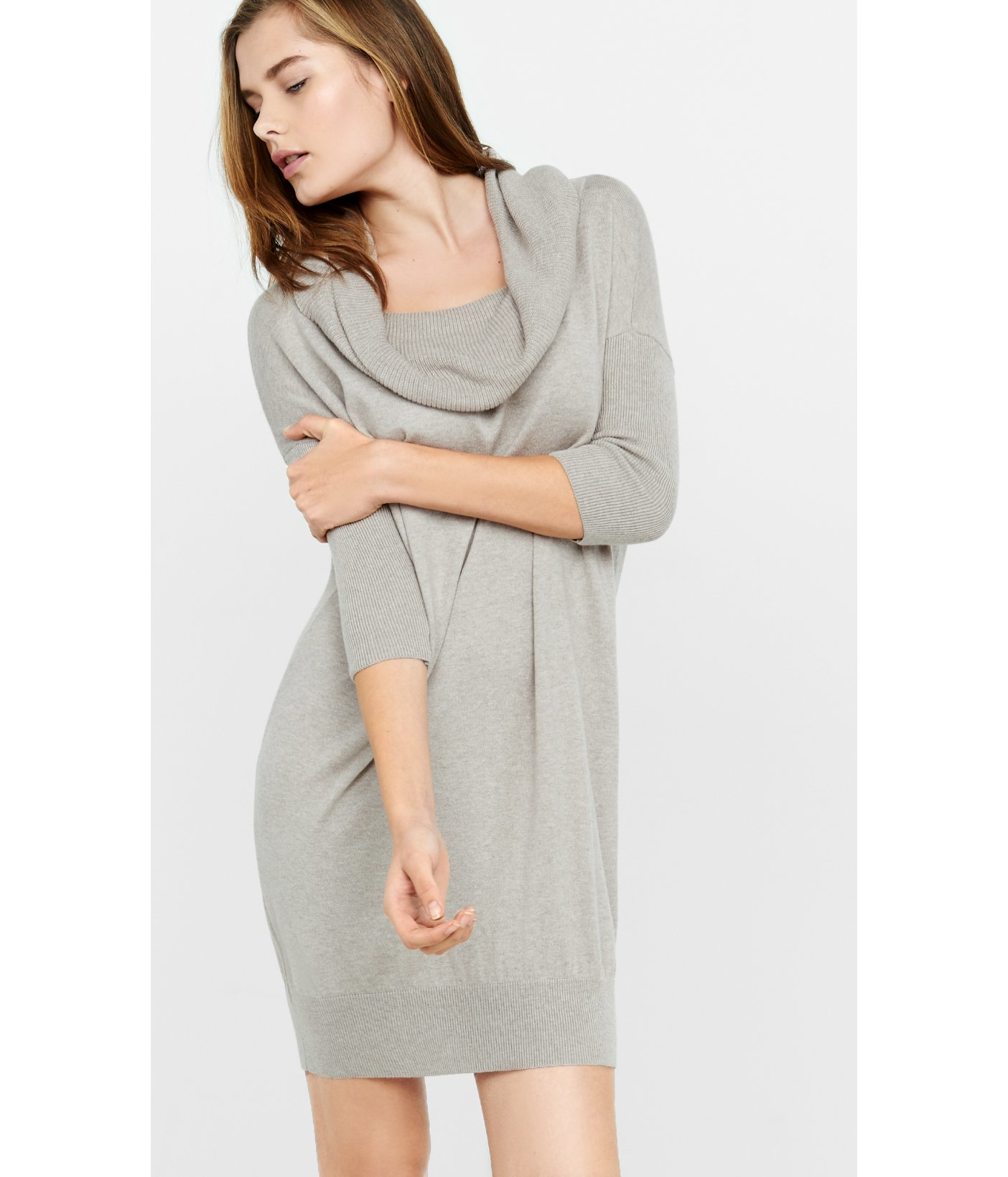 bottom cowl neck cardigan