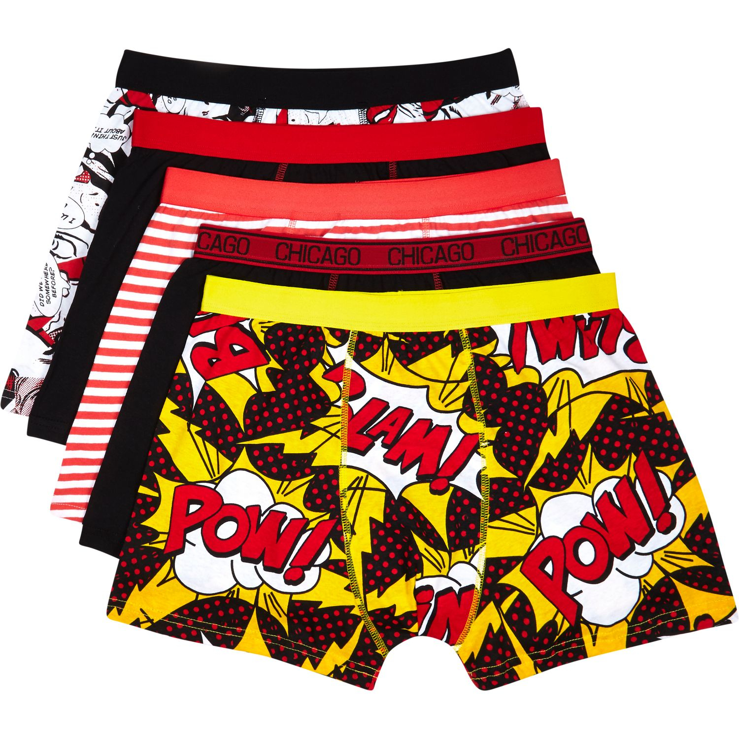 River Island Mixed Comic Print Boxer Shorts Pack in Red for Men Lyst