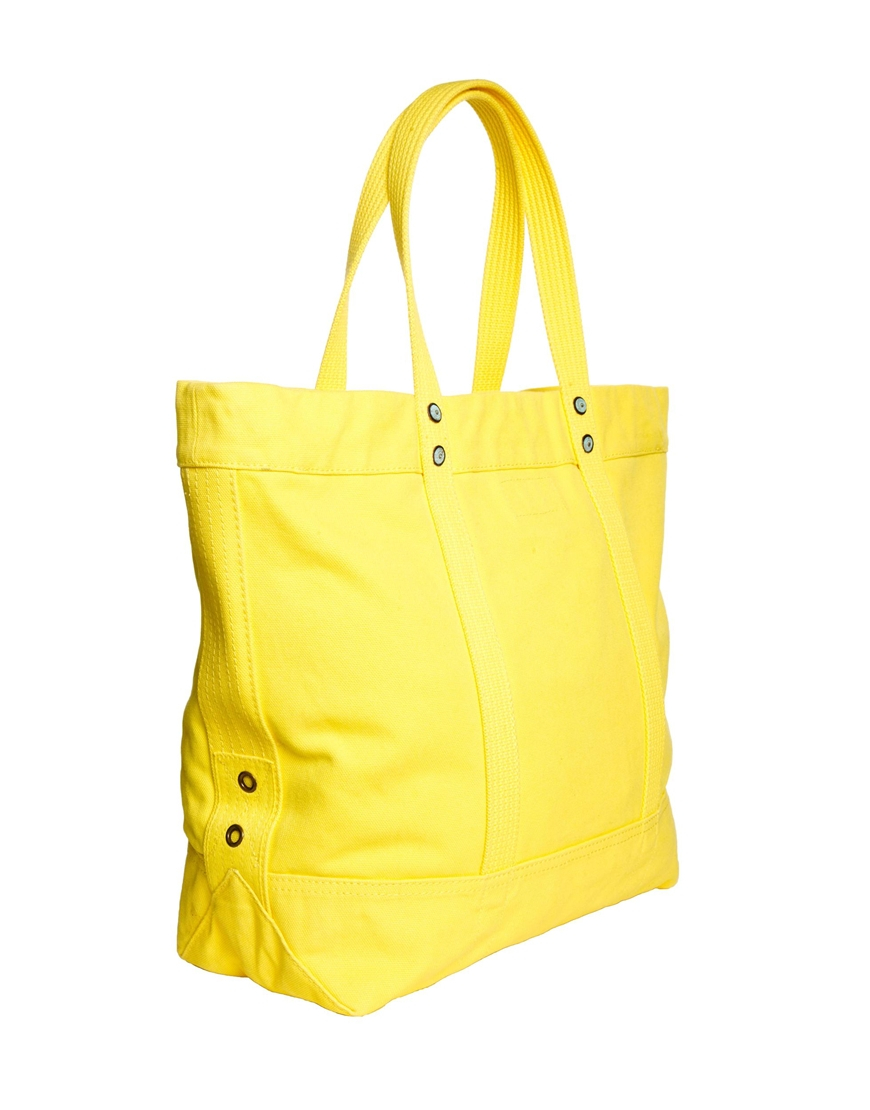 Polo Ralph Lauren Tote Bag in Yellow - Lyst