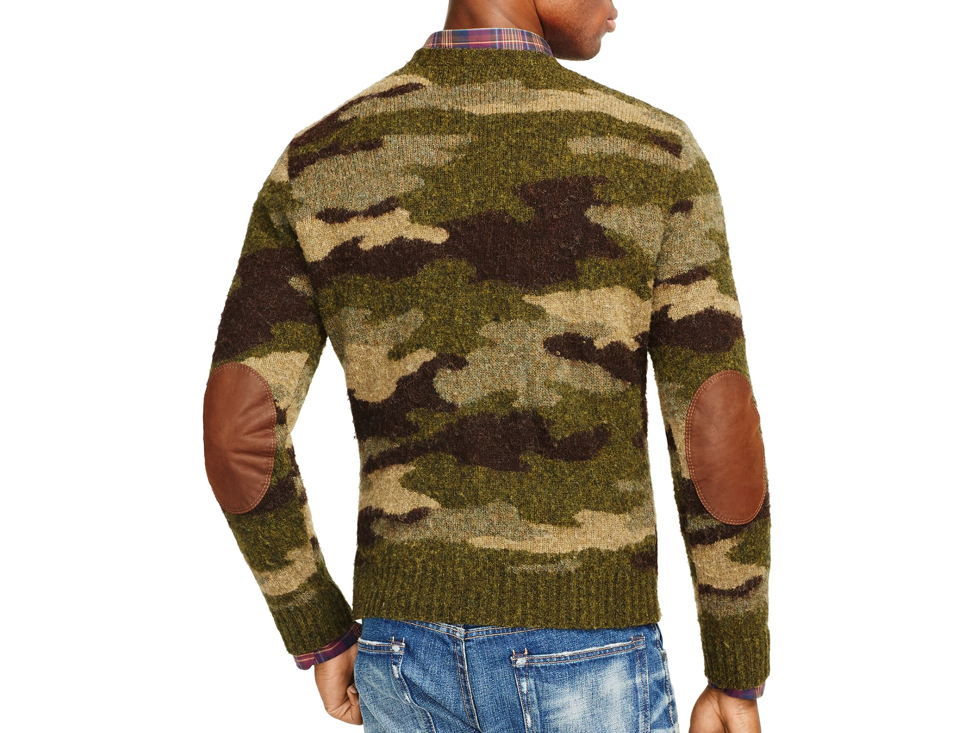 camo polo sweater