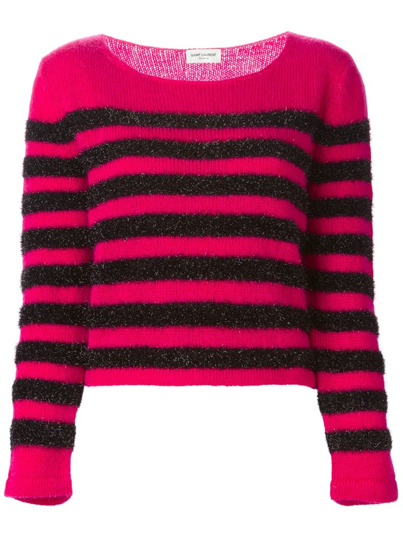 Pink and purple striped jumper Clearance