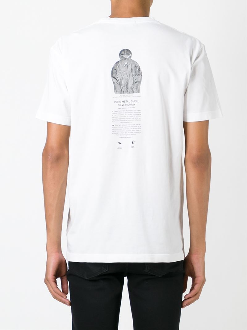 Stone Island Back Print T-shirt in White for Men - Lyst