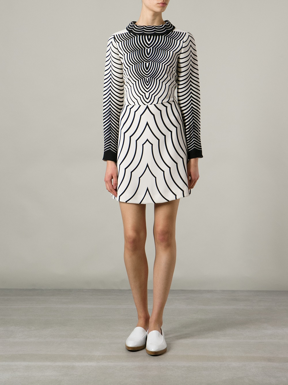 marc jacobs black and white dress
