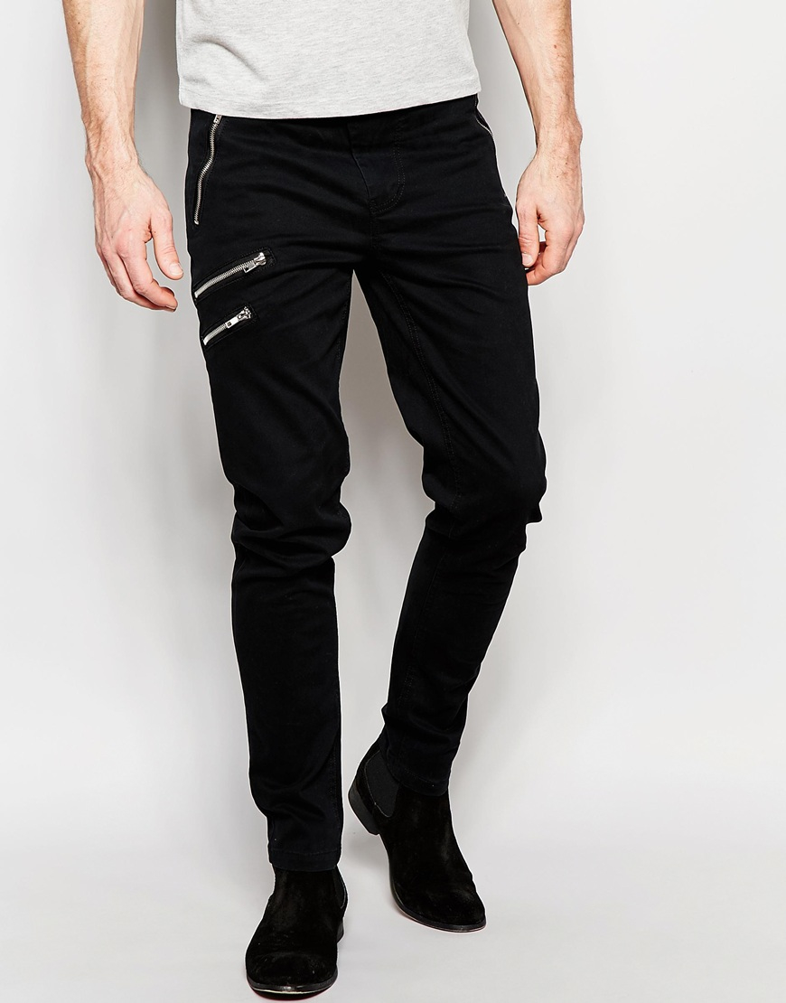 mens biker trousers